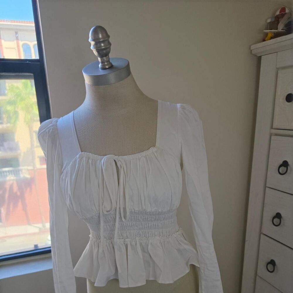 Wayf Women's White Blouse
